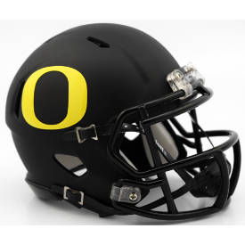 Riddell Oregon Ducks Matte Black Speed Mini Helmet